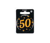 50 Jaar Button Zwart Goud